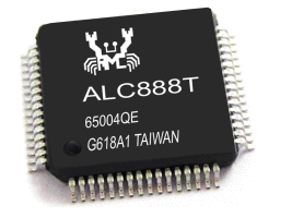 高階 7.1+2 聲道High Definition音訊轉換晶片(ALC888 Telecom)