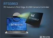 (PC 產業首創具邊緣運算能力之 USB 攝影機控制器 (RTS5863)